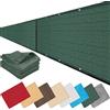 GQINGHUA Frangivisto Balcone 37 x 550 cm Ombreggiante, Antistrappo, Resistente Alle Intemperie, Privacy, Facile da Installare, Telo Oxford Impermeabile con Occhielli per Recinzione, Verde
