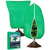 Verdenu 2 Pezzi Cappuccio Protezione Piante, 80 * 100cm Protezione dell Piante Non Tessuto per Piante in Vaso, 90g/㎡ Protezione Invernale per Piante (Verde)