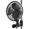 Kartols Ventilatore a clip, oscillante, piccolo per tenda di crescita, ventilatore con clip, 2 livelli di velocità, 20 W, oscillante, con morsetto, mini ventilatore per tenda e spazio delle piante