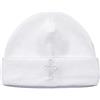 LACOFIA Cappello da Battesimo per Neonato con Ricamo Bianco Berretto Unisex in Cotone per Bambini e Bavaglino Battesimo