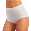 JADEA -Slip CULOTTA Vita Alta Donna in Cotone Modal Art. 787 - Confezione da 6 Pezzi - Disponibile nei Colori Bianco e Nero