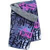 Wollhuhn Ecologico per bambini/ragazzi/bambini/scaldacollo/foulard interno foderato in pile molti motivi invernali per le mezze stagioni (in tessuti ecologici) 20220523, Pattinatori grigio/rosa,