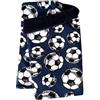 Wollhuhn Caldo sciarpa invernale per bambini/bambine/ragazze/mezza stagione 20002002, Pallone da calcio blu scuro, Taglia Unica