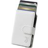 TECHMADE Juventus Portafoglio Magnetico - Modello Slide - Fino a 7 Carte, Tasca Monete e Banconote - RFID, Ultra Slim, Funzione Stand per Smartphone - Anello Adattatore Magnetico Incluso