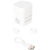 WEPOET Pompa sottovuoto elettrica per zaino sottovuoto, mini macchina sottovuoto ricaricabile tramite USB, con cavo USB-C, pompa a compressione portatile per zaino da viaggio e bagaglio a mano