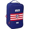 Safta Atlético de Madrid - Portascarpe doppio, multiuso, per sport, extrascuole, calcio, comodo e versatile, 21 x 16 x 36 cm