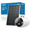 Tapo C425 KIT 2K 4MP Telecamera WiFi Esterno Solare Batteria 300 Giorni | Per Cancello, Vialetto e Garage, Base Magnetica, Visione Notturna a Colori, Rilevamento Movimento, Audio Bidirezionale, IP66