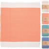 MOMOMUS Telo Mare 90x170 cm, 100% Cotone, Fouta Assorbente, Salmone | Fouta assorbente per asciugare e avvolgere; leggera e compatta, con trama zigzag e frange, per piscina, spa e pareo.