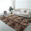 AMCER Tappeto Salotto 130x170cm, Tappeto Classico, lanuginoso Super Morbido, Adatto per Tappeto per Soggiorno - Marrone