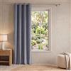 NARCISO - Tende Oscuranti per Interni, Tenda in Velluto (1pz 140x270cm, Grigio)