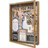 GraduatePro Shadow Box, cornice 40,6 x 50,8 cm, con retro in lino, finestra in plexiglass con cerniera, cornice per foto, bouquet di nozze, cimeli, medaglie, scatola dei ricordi per ricordi, nero