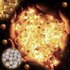 LUKIUP 100 palloncini a LED, luce bianca calda, rotonde, mini LED, per compleanno, matrimonio, Halloween, Natale