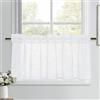 DWCN Tende a vetro bianche effetto lino, tende semitrasparenti, tende corte, 1 pezzo, H45xB120cm, moderne tende per finestre per cucina, roulotte, tenda per armadio, soggiorno, tenda da bistrò, casa