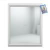 SICIGNANO CASALINGHI Sicignano Specchio da Parete con Cornice ABS Bianco 50 x 60 cm | Per Bagno e Ingresso, Cornice ABS, Fissaggio a Parete, Design Moderno, Colore Bianco