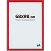 yd. Cornice 68x98 cm Rosso - Cornice in MDF Mura | Your Decoration, Vetro acrilico antiriflesso, Montaggio a parete, Adatta per foto, poster o puzzle, Made in Holland