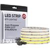 BTF-LIGHTING Striscia LED FCOB COB CCT Tecnologia Dam&Fill 24V 5m 576LED/m | Senza punti Flexible CRI90+ Regolabile 2700K-6500K Alta densità Striscia LED per cucina camera sotto mobile (solo striscia)