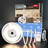 WOBANE Striscia LED COB da 2 m, 640 LED, super luminosa con alimentatore, 12 V, striscia LED flessibile per cucina, camera da letto, scrivania, banco da lavoro, TV, scaffale, fai da te, CRI 90 +, 900
