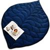 Sivio Coperta Ponderata per Adulti 3.2 kg 104x135 cm, Velluto Cristallo Morbido, Relax e Viaggio, Tutte le Stagioni, Lavabile | Blu Marino