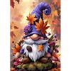 MOTGOM Halloween Diamond Painting Kit Completo Gnomo autunnale, 5D Diamond Painting, Disegni con Diamantini Colorati, Decorazione Murale per Casa e Pareti 30x40cm