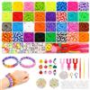 ZOVRIXIA 2800+ nastri Loom Elastici per Braccialetti, 32 Color Braccialetti Elastici | Kit Braccialetti Fai Da Te Bambina con Ciondoli Gancetti Perline, per Braccialetto dell'Amicizia, Regalo di Compleanno Natale