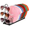 BlyeMichdi Supporto per Occhiali, Organizer per Cappelli da Baseball, Porta Cappelli in Metallo, Organizzatore per Cappelli per 8 Berretti, per Casa, Ufficio, Scrivania, Idea Regalo