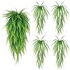 OKINAYO 4 Pezzi Piante Finte Cadenti di Felce, Piante Artificiali 80cm | Pianta Finta Cadente con Edera Finta, Piante Pendenti Artificiali che Sembrano Vere, per Interno ed Esterno, Balcone