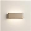 maolo Applique LED Moderna 15W da Parete CCT 3000K-4000K-6500K | Luce Indiretta Design Minimal in Alluminio | Lampada da Muro Interni IP20 per Soggiorno Camera Corridoio (Oro satinato)