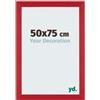 yd. Cornice 50x75 cm Rosso - Cornice in MDF Mura | Your Decoration, Vetro acrilico antiriflesso, Montaggio a parete, Adatta per foto, poster o puzzle, Made in Holland