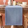 Qryflly Runner da Tavolo Moderno Lavabile Runner Tavola 30 x 180cm Blu Navy | Quadri Tessuto Lino Cotone Rustica Centro Tavola Decorazioni per Letto Morbido Decorazione da Tavolo in Cucina