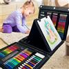 XDISHYN 208 accessori artistici, kit per disegno artistico per bambini e adulti, con cavalletto a tre lati, pastelli a olio, pastelli, matite colorate, penne acquerellabili, regalo per ragazze e