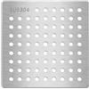 LuMOUzhou Protezione quadrata per scarico doccia in acciaio inox 304, protezione per scarico doccia, varie dimensioni (12,5 x 12,5 cm)