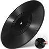 POPETPOP Dischi in vinile decorativi per soggiorno, dischi in vinile per decorazione da parete, in plastica, colore nero, decorazione estetica vintage per sala grunge e feste musicali