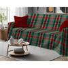Tata Home Telo Arredatutto Copritutto Copridivano Copriletto Grandfoulard Telo Arredo in Cotone Made in Italy Fantasia (Scozzese Verde, Singolo 180x300 cm)