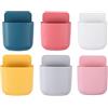 TopHomer Scatola portaoggetti per telecomandi, in ABS da parete, organizer di ricarica, supporto da appendere per telefono cellulare, accessori (6 colori)
