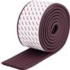 OLYCRAFT 2,1m Protezioni in gomma per scaletta da letto a castello marrone caffè, morbide protezioni per scaletta con forte adesivo, copertura per scaletta da letto, 81mm di larghezza, protezioni