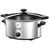 Russell Hobbs Pentola Cottura Lenta, 3.5 L, 4 Porzioni, con Pentola Antiaderente removibile, 160 W, Lavastoviglie ok, Acciaio Inox, Slowcooker 22740-56