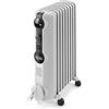 De'Longhi TRRS0920 Radiatore Ad Olio Elettrico, 9 Elementi, Risparmio Energetico, Calore A Lungo, Manopole Intuitive, Per Ambienti Fino A 55m³, Silenzioso, 3 Livelli Di Potenza, 2000watt, Grigio