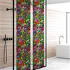 Ambiance Sticker Pellicola Adesiva Per Vetri Privacy - Vetro Colorato Multicolore - Adesivo Per Schermi Privacy per Finestre e Porte Doccia | H40 x L200 cm