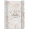 Ceba Baby® Fasciatoio Materassino per lettino - Fasciatoio neonato rigido - 70x50 cm - 2 Cunei - Cuscino Fasciatoio Lavabile per bambine e bambini - certificato Öko-Tex - Coniglietto Assonnato