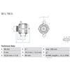 BOSCH Alternatore MERCEDES-BENZ 7,7 5,1 A0141546802 A0141549302 A0151540002