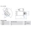 BOSCH Motorino d'avviamento MAZDA 1,6 1,3 ZJ01-18-400 ZJ01-18-400A