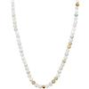 BERGERLIN Collana in vera pietra naturale con perla in argento 925 o perla placcata oro - collana di perle in filigrana da donna con chiusura e certificazione di autenticità