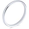 Bling Jewelry Unisex Personalizzato Classico Semplice Cupola Lucidata Tradizionale 925 Argento Sterling Coppia Anello Di Nozze Per Uomini Per Donne 4 Mm Personalizzabile