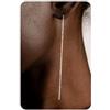 BodyBonita Orecchini Pendenti Donna in Argento Sterling 925 con Catena Ipoallergenica, Delicati Orecchini Lunghi Donna Pendenti Placcati in Oro 16 Carati Gioielli che non si Ossidano