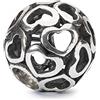 Trollbeads TAGBE-10201 - Charm rivestito in argento sterling con amore, misura unica, Argento, Nessuna pietra preziosa