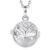 AEONSLOVE Collana Chiama Angeli Gravidanza Ciondolo Richiamo degli Angeli Albero della Vita Acchiappa Angeli per Neo Mamme Premaman Gioielli Bola Messicana, 2 Catene