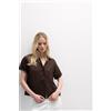 Intimissimi Camicia Manica Corta In Tela Di Lino The Pure Linen Marrone