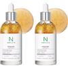 Coreana AMPLE:N Peptide Shot Ampoule 3.38 fl. oz. (100 ml) - Siero rassodante viso antietà e antirughe definitivo, booster tri-peptidi, Visiby Plump, cura della pelle ringiovanente (Confezione da 2)