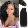 YDDM Kinky Curly Tape In Hair Extensions Capelli Veri Biadesivo Neri Naturali 18 Pollici 40 Pezzi 80 Grammi Invisible Tape In Hair Extensions Human Hair Black Women Curly Tape In Hair Extensions