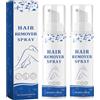 Wootapson 2 Pezzi Depilatory Mousse, Moisturizing Depilatory Spray, Body Hair Removal Cream, Adatto per la Depilazione Delle Ascelle e Delle Gambe, Idratazione, Adatto a Tutti i Tipi di Pelle